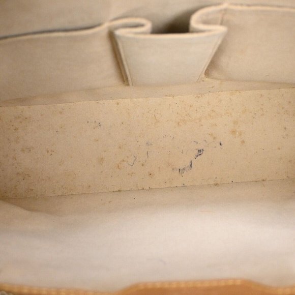 LOUIS VUITTON Logo Luco Shoulder Tote Bag Monogram Leather Brown - Picture 9 of 16